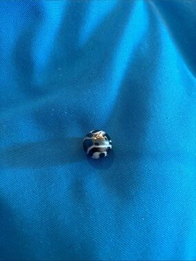 Marbles Not See Through Colored Silver And White Swirls One In Stock NWOTS